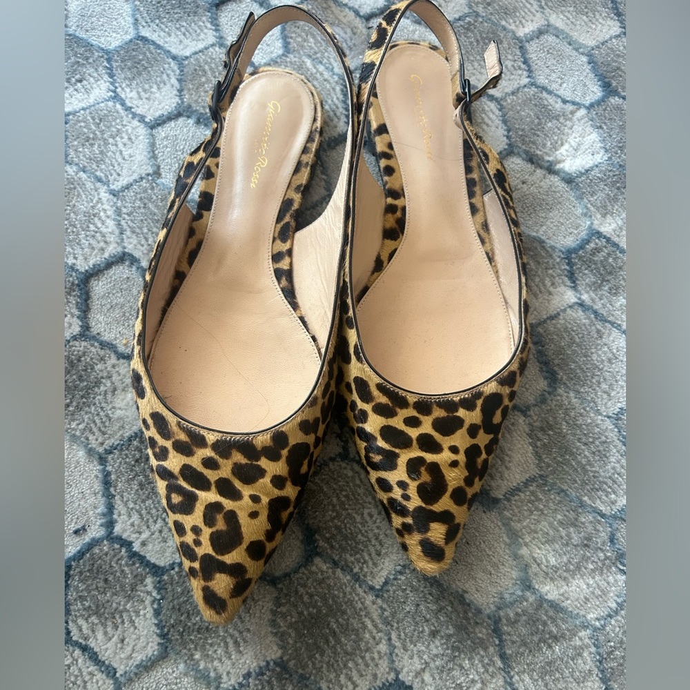 Gianvito Rossi leopard print flats size 41.5